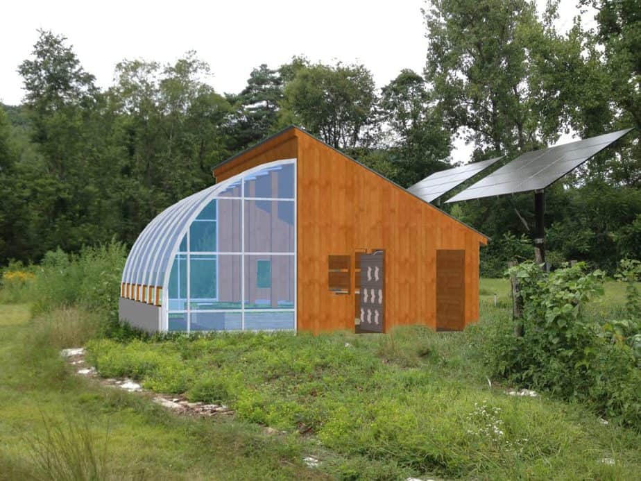 passive solar greenhouse