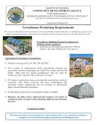 Greenhouse Permit