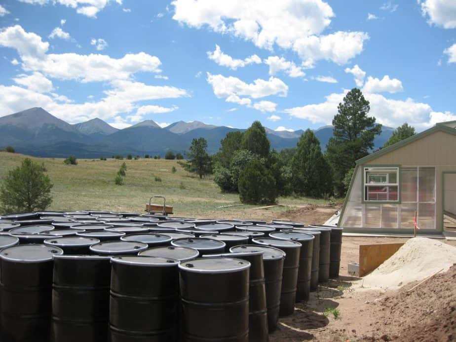 rain barrel thermal battery