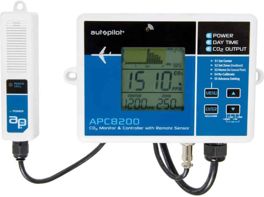 Autopilot APC8200 Monitor & Controller Best CO2 Sensors For Greenhouses and Grow Rooms