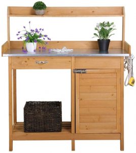 YAHEETECH Outdoor Garden Potting Bench review