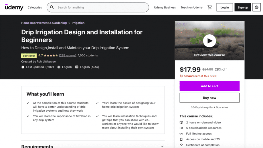 Drip Irrigation Design and Installation for Beginners by Rob Littlepage Review